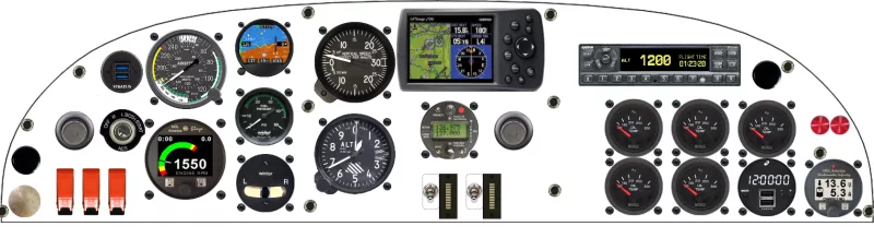 A Zenith Aircraft Company STOL CH 701 instrument panel design
