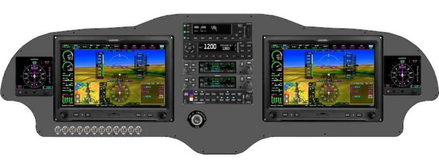 A Sling Aircraft Sling TSi instrument panel with the Garmin G3X Touch