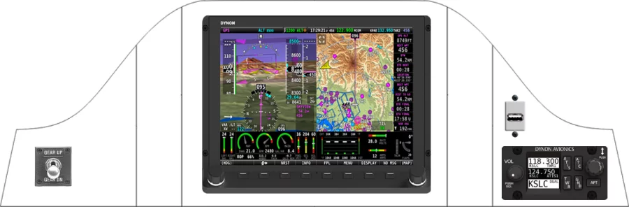 A Flying Legend Tucano Rear Panel instrument panel design