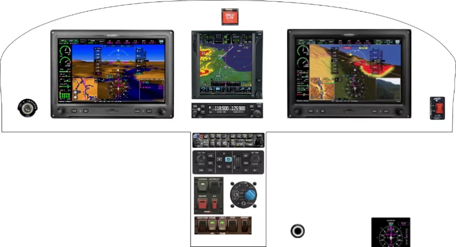 A Glasair Aviation Glasair I instrument panel design