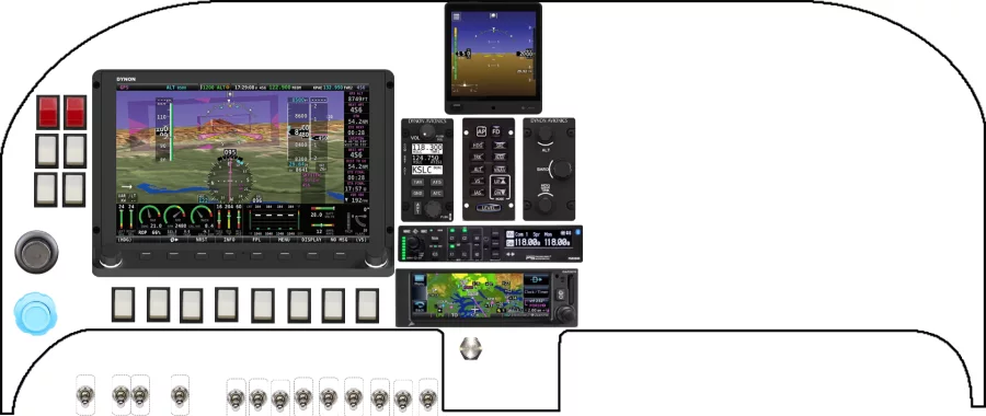 A Velocity Aircraft Velocity instrument panel design