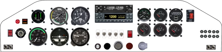 A Steve Wittman Tailwind instrument panel design