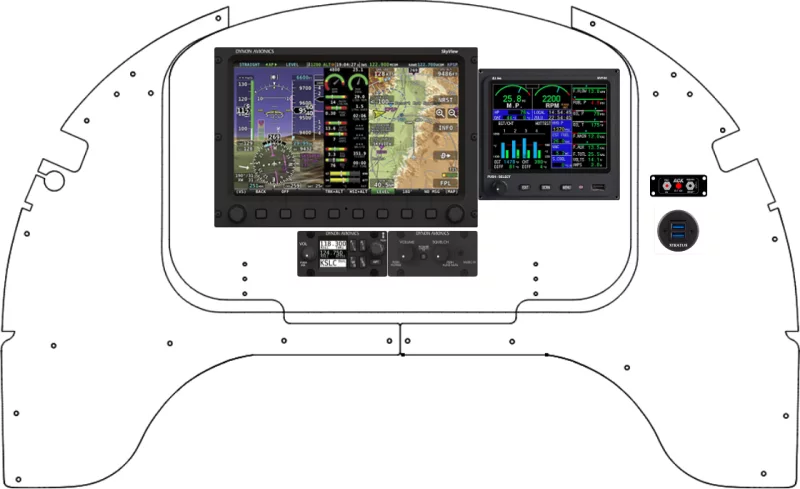 A Yakovlev Yak-52 instrument panel design