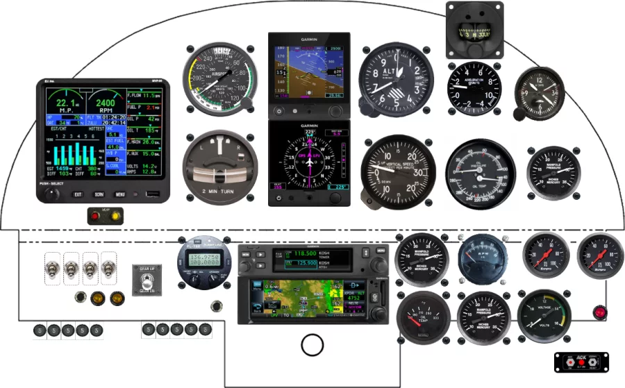 A Titan Aircraft T-51 instrument panel design