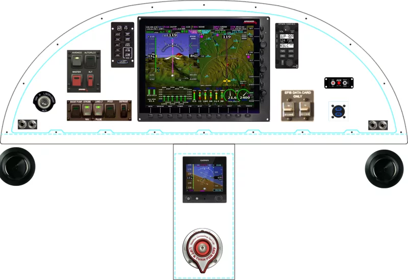 A STOL Sport Aviation STOL CH 750 instrument panel design