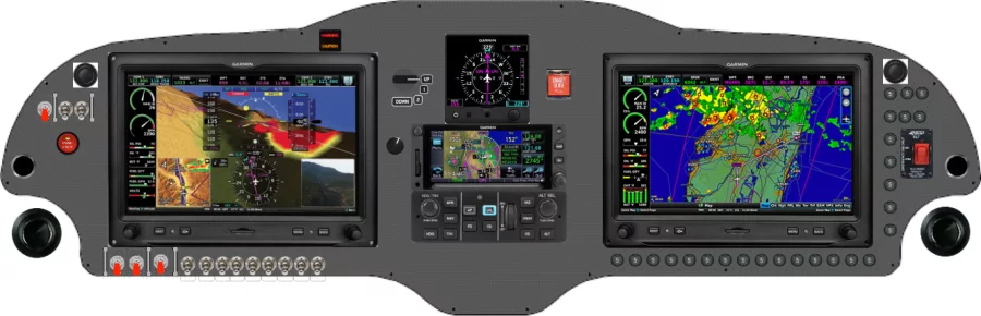 A Sling Aircraft Sling TSi instrument panel with the Garmin G3X Touch
